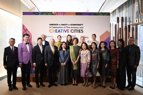 UNESCO x SACIT x ICONCRAFT ผนึกกำลังเชิดชูช่างฝีมือไทย สู่ผลงานหัตถศิลป์ร่วมสมัยจากการสร้างสรรค์ผ่านแบรนด์ SIRIVANNAVARI