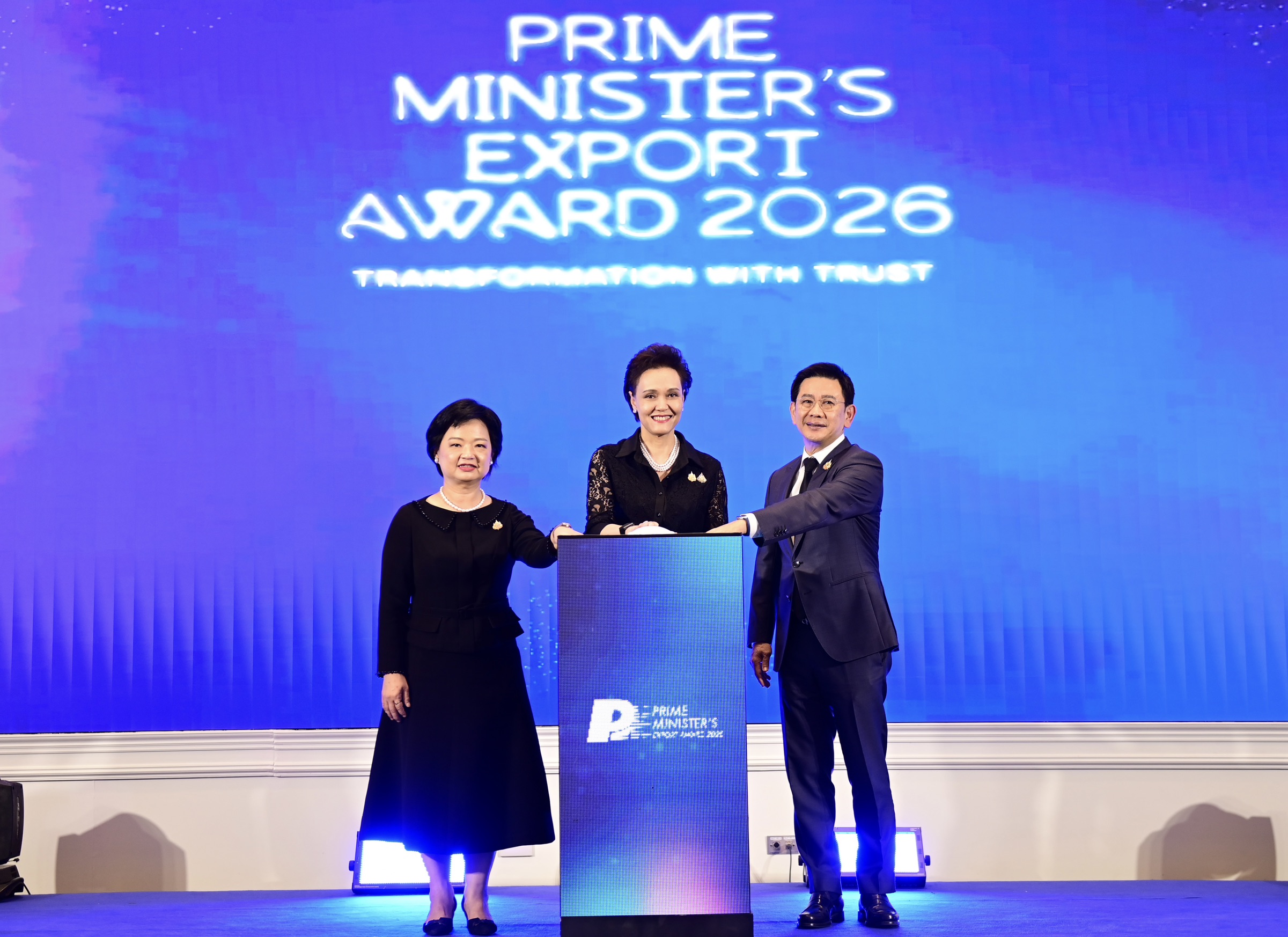 นางศุภจี สุธรรมพันธุ์ รัฐมนตรีว่าการกระทรวงพาณิชย์ เป็นประธานเปิดตัวโครงการ &ldquo;Prime Minister&rsquo;s Export Award 2026&rdquo; เมื่อวันพฤหัสบดีที่ 29 มกราคม 2569 ณ ห้องบุรฉัตรไชยากร ชั้น 4 สำนักงานปลัดกระทรวงพาณิชย์
