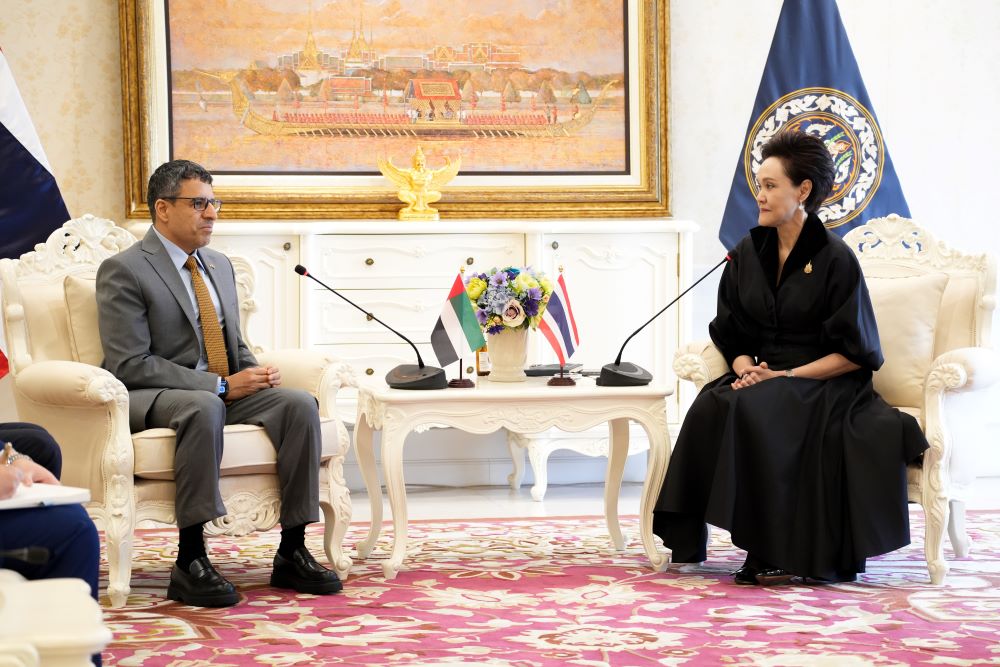 นายอุบัยด์ ซาอีด อุบัยด์ บินฏอริช อัลฎอฮิรี เอกอัครราชทูตสหรัฐอาหรับเอมิเรตส์ (UAE) ประจำประเทศไทย เข้าพบหารือ นางศุภจี สุธรรมพันธุ์ รัฐมนตรีว่าการกระทรวงพาณิชย์ ในวันพุธที่ 25 กุมภาพันธ์ 2569 ณ กระทรวงพาณิชย์